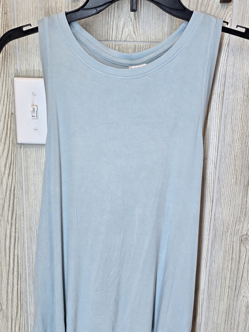 Athleta Pale Blue Ribbed Tank Top